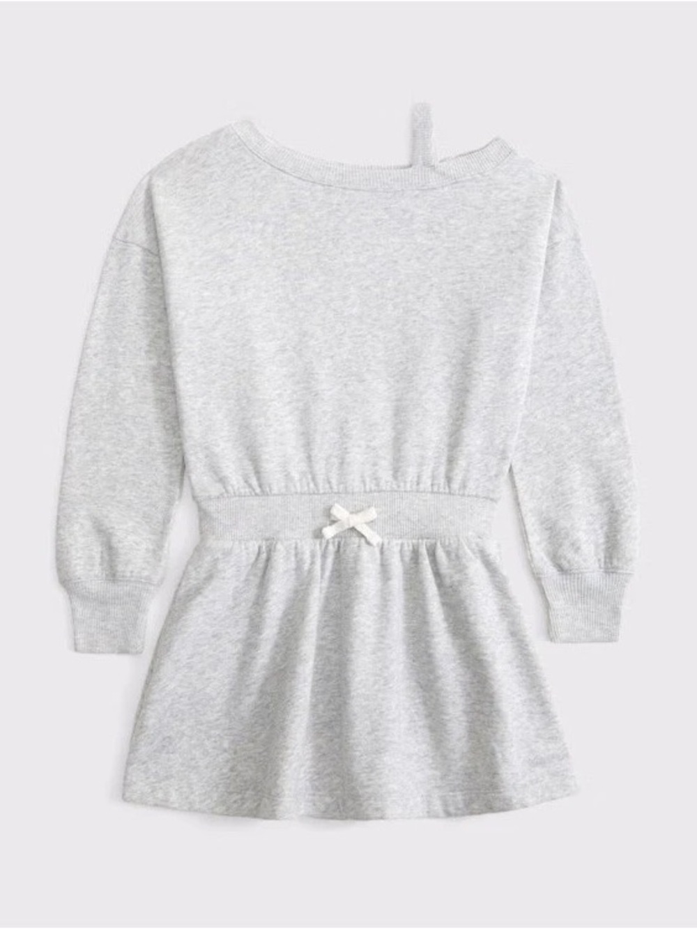 Abercrombie Kids Girls Heather Gray Cold Shoulder Fleece Skort Dress
